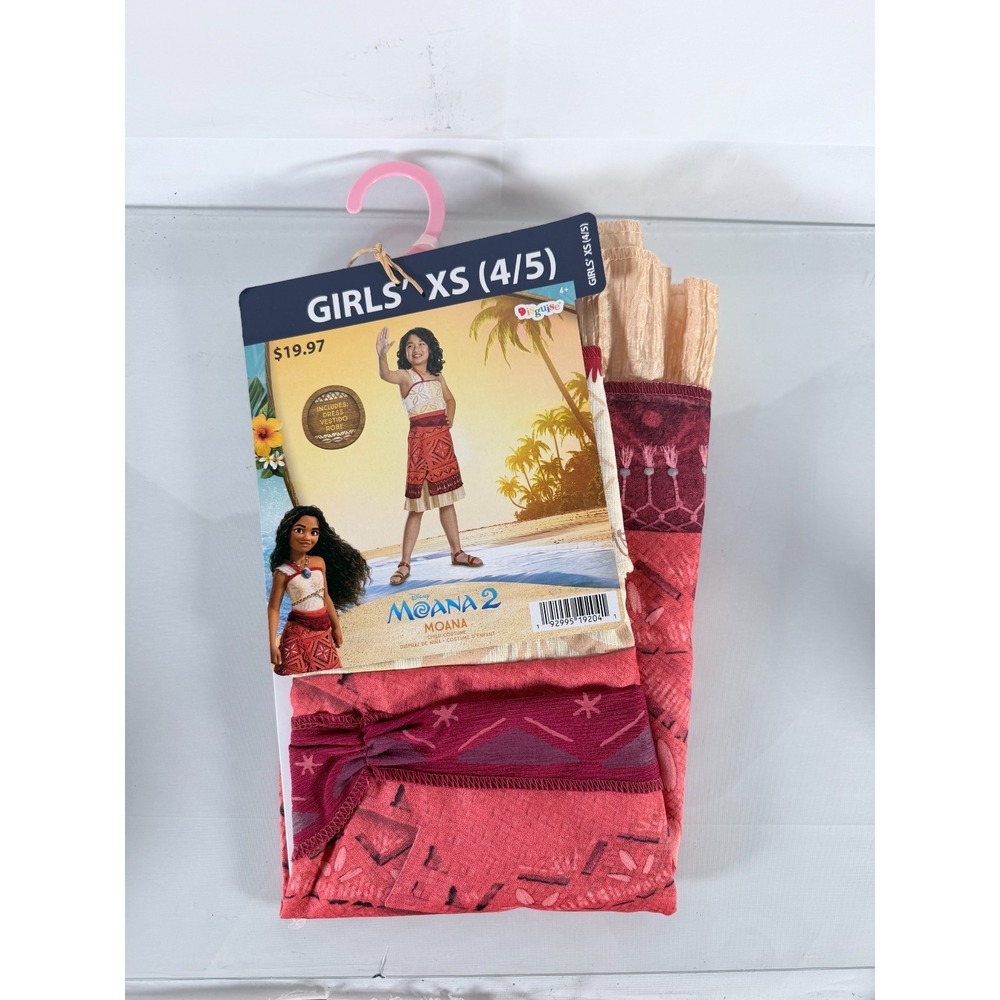 Disney Moana 2 Classic Adventure Girl Halloween Costume size XS‎ (4/5) Dress Ups